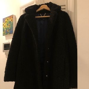JCrew winter teddy faux fur coat